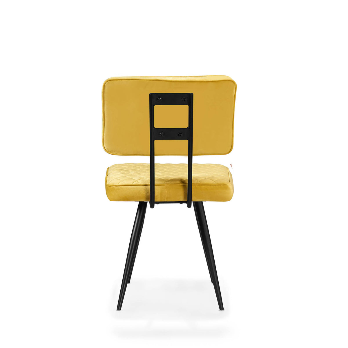 Flynn Dining Chair - Mustard Velvet