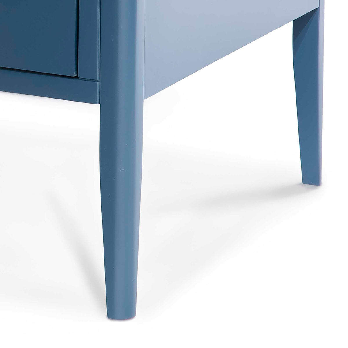 Stirling Blue Coffee Table  - Close up of legs of table