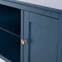 Stirling Blue 120cm Large TV Unit - Close up of cupboard door