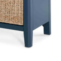 Stirling Blue Storage Bench - Close up of feet