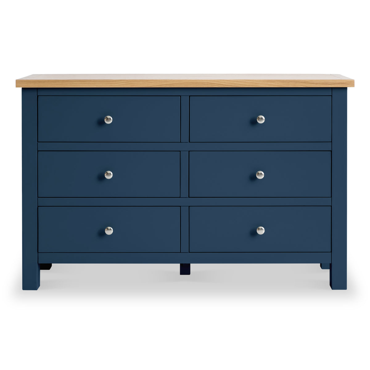 Farrow Navy Blue Wide Chest of Drawers