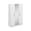 Meribel White 3 Door Mirrored Wardrobe from Roseland Furniture