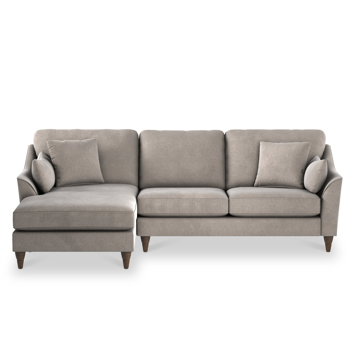 Charice Fog Grey Left Hand Chaise Sofa