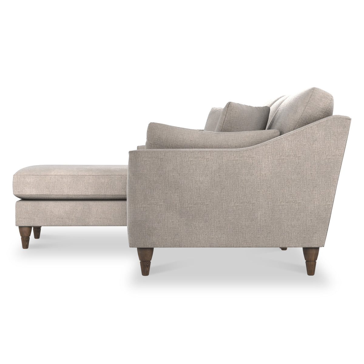 Charice Fog Grey Left Hand Chaise Sofa