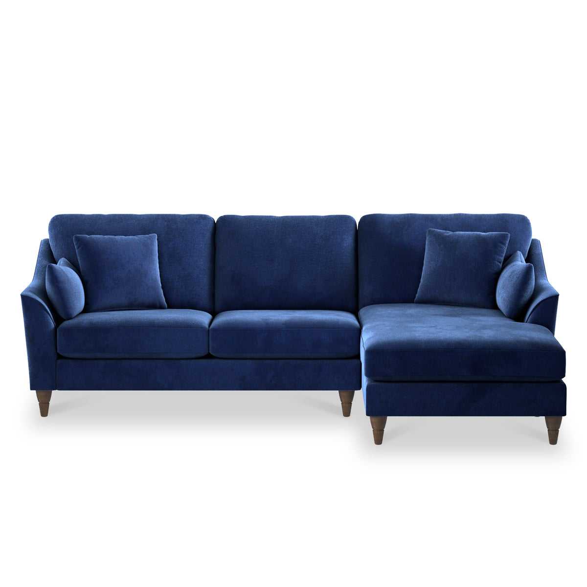 Charice Navy Blue Right Hand Chaise couch