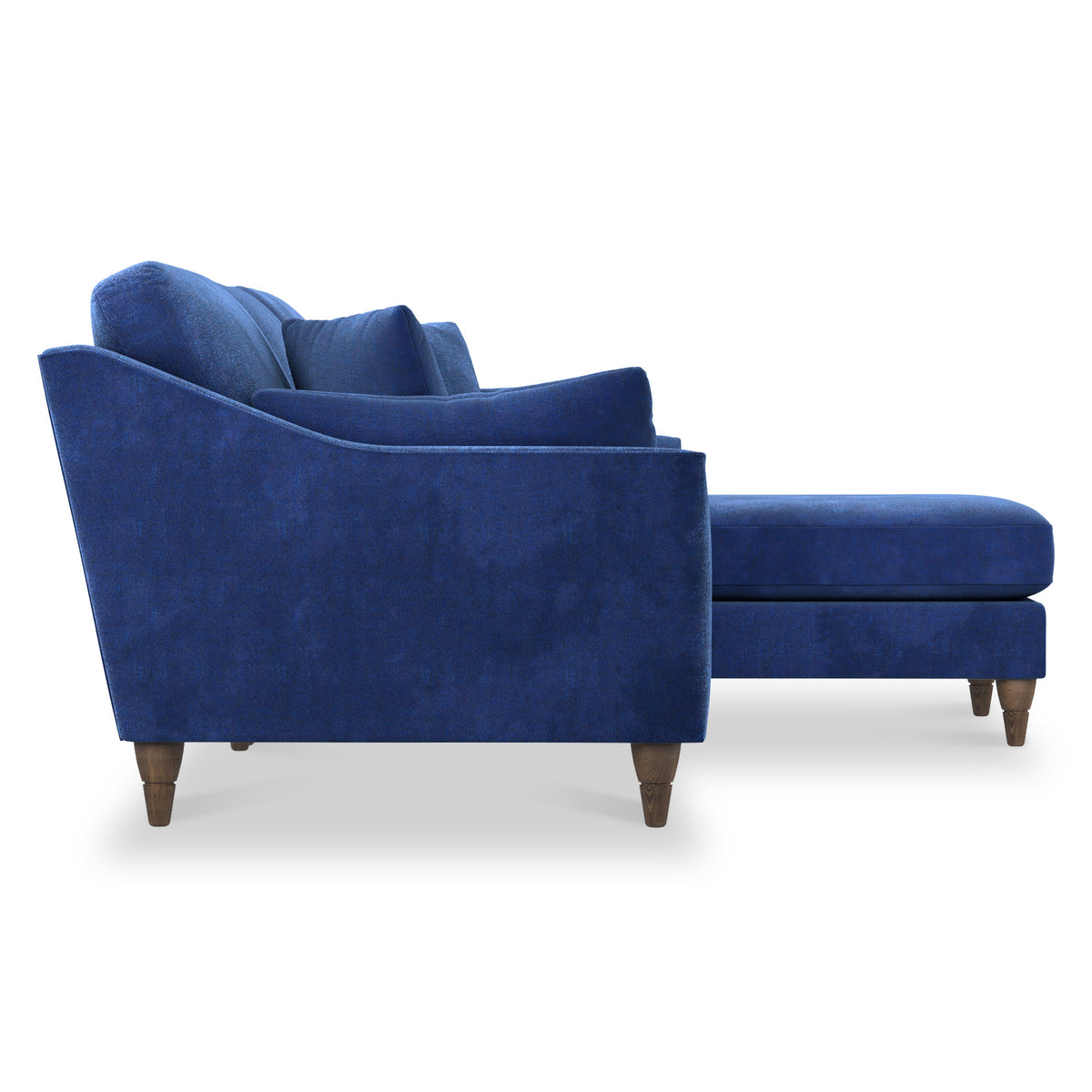 Charice Navy Blue Right Hand Chaise Sofa