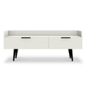 Asher White 2 Drawer Media TV Console Stand from Roseland Furniture