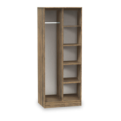 Moreno Rustic Oak Open Shelf Unit