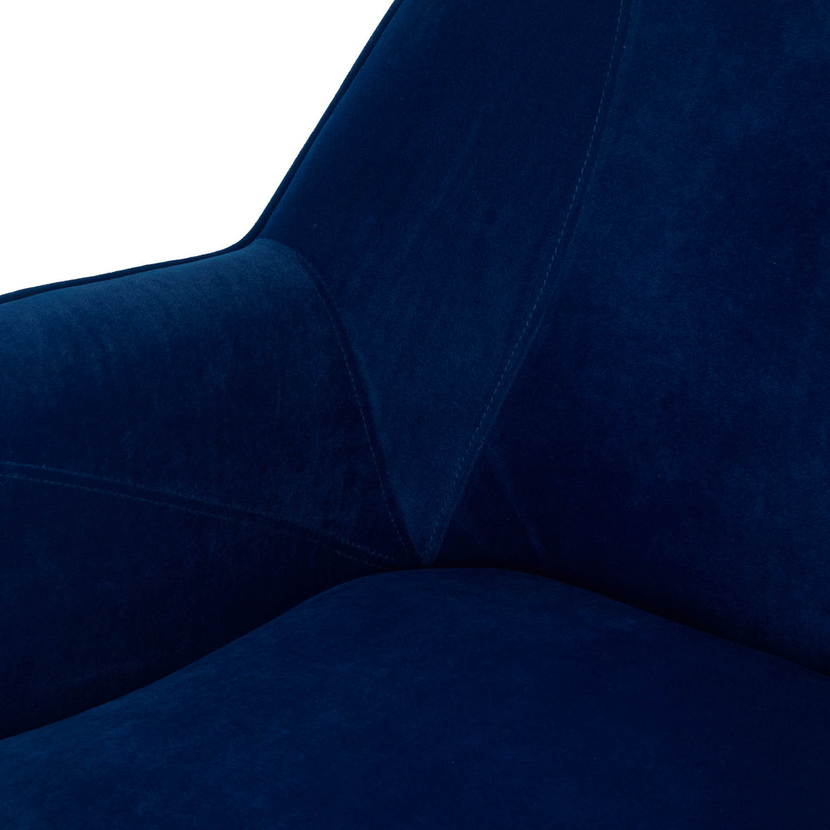 Delphine Navy Blue Velvet Glam Accent Chair