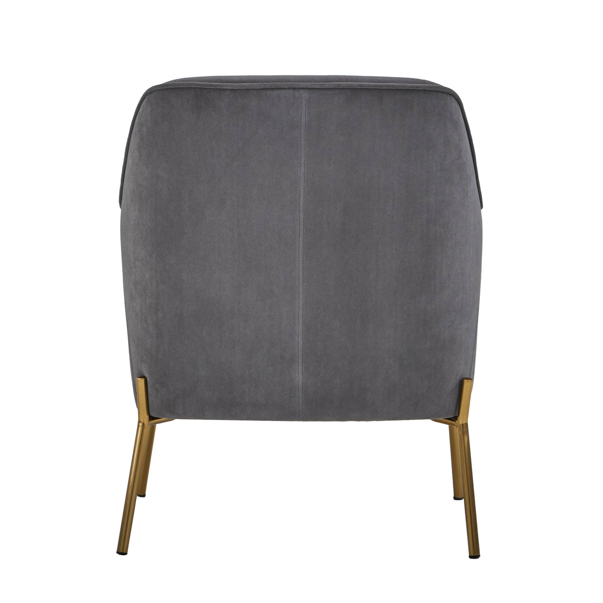 Delphine Steel Grey Velvet Glam Accent Chair