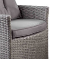 close up of Cadiz rattan dining chair seat cushion