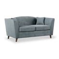 Pippa Airforce Blue Plush Velvet 2 Seater Sofa from Roseland Furniture