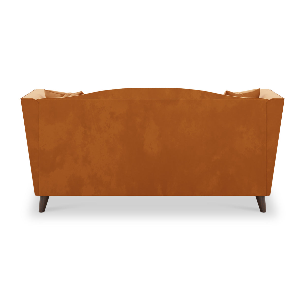 Pippa Burnt Orange Plush Velvet 2 Seater Sofa from Roseland Furniture