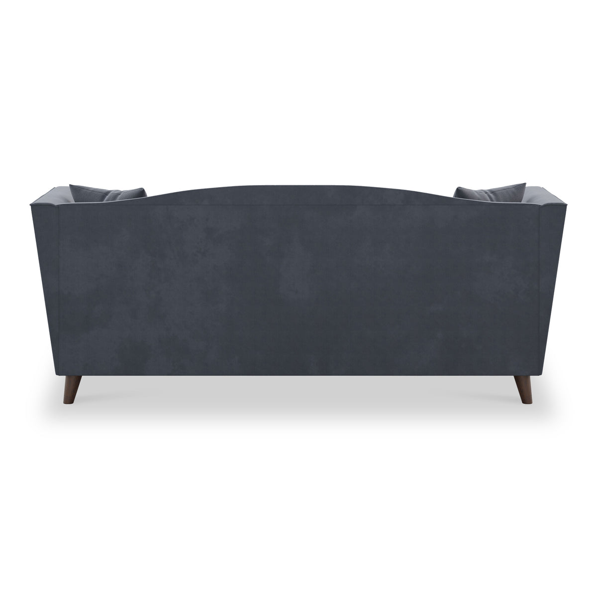 Pippa Steel Grey Plush Velvet 3 Seater Sofa