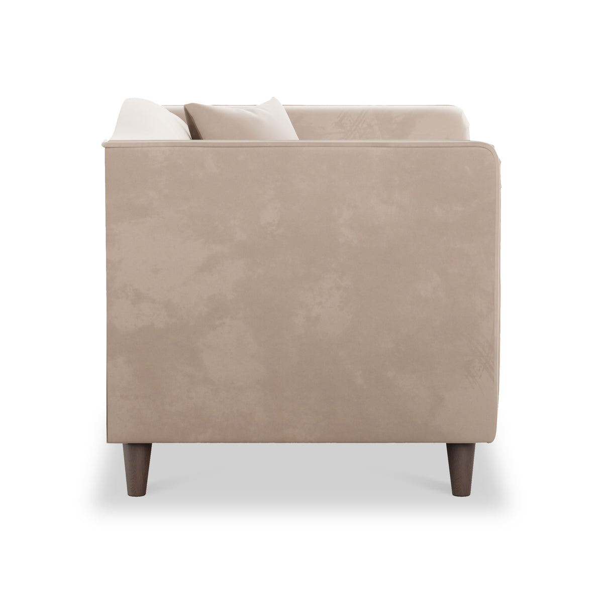 Pippa Platinum Plush Velvet Snuggler Armchair