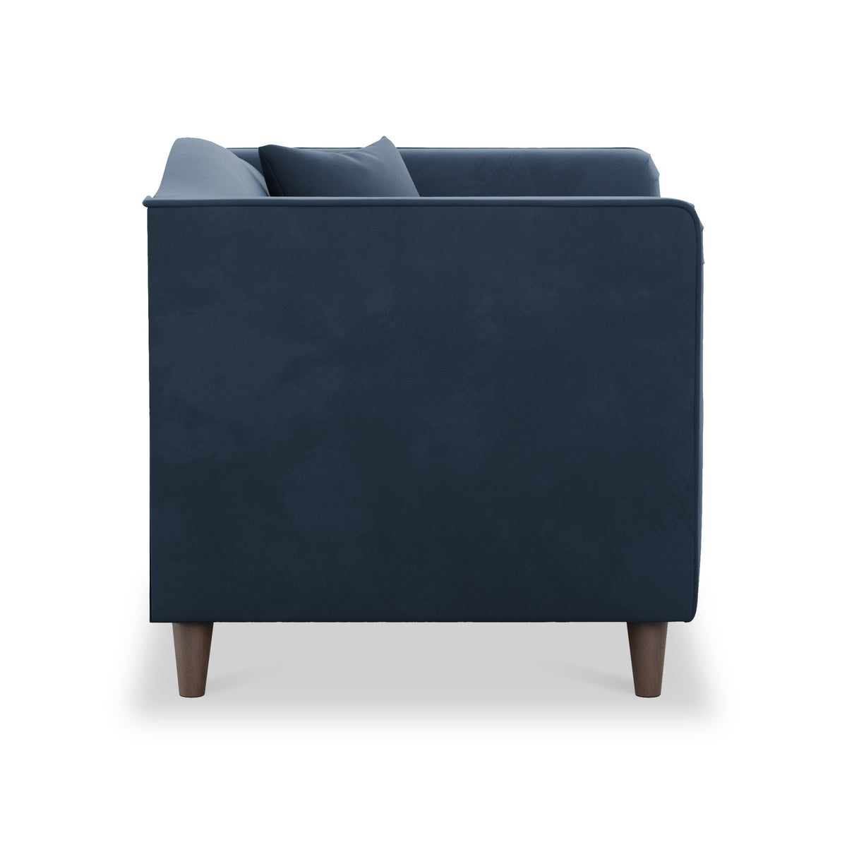 Pippa Teal Blue Plush Velvet Snuggler Armchair