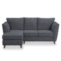 Tamsin Navy Left Hand Chaise Sofa 