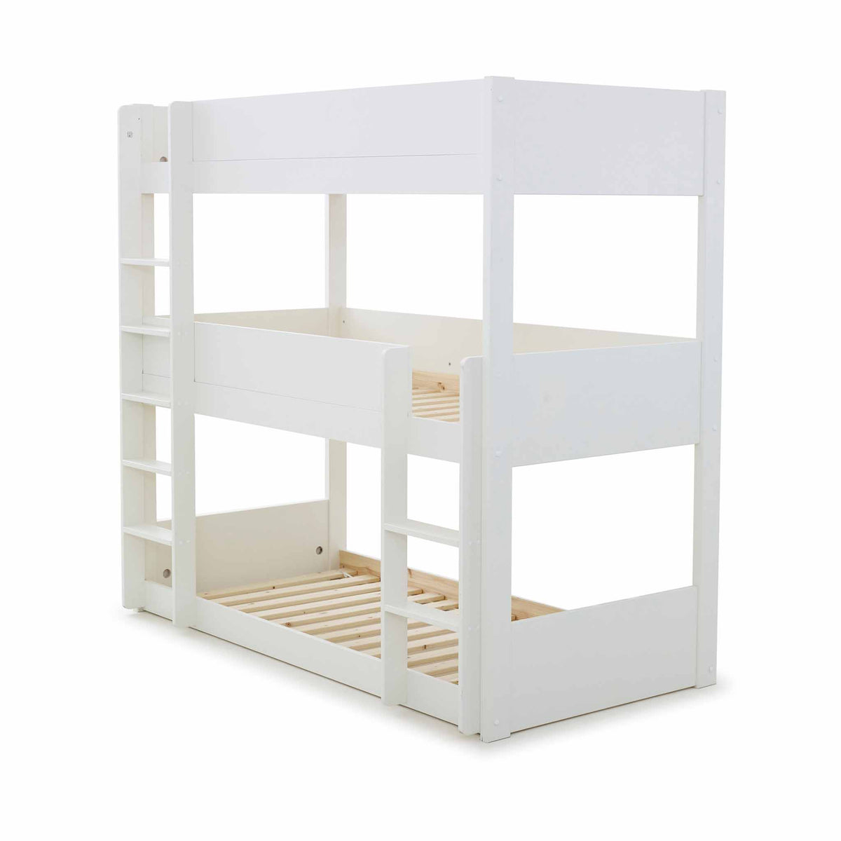 Trio White 3 Sleeper Wooden 3ft Bunk Bed