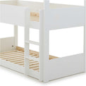 close up of the small ladder on the Trio White 3 Sleeper Wooden Bunk Bed
