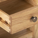Closeup - Charlestown Oak Side Table with Drawer