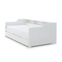 Store and Sleep White Twin 3ft Bed Frame with closed trundle