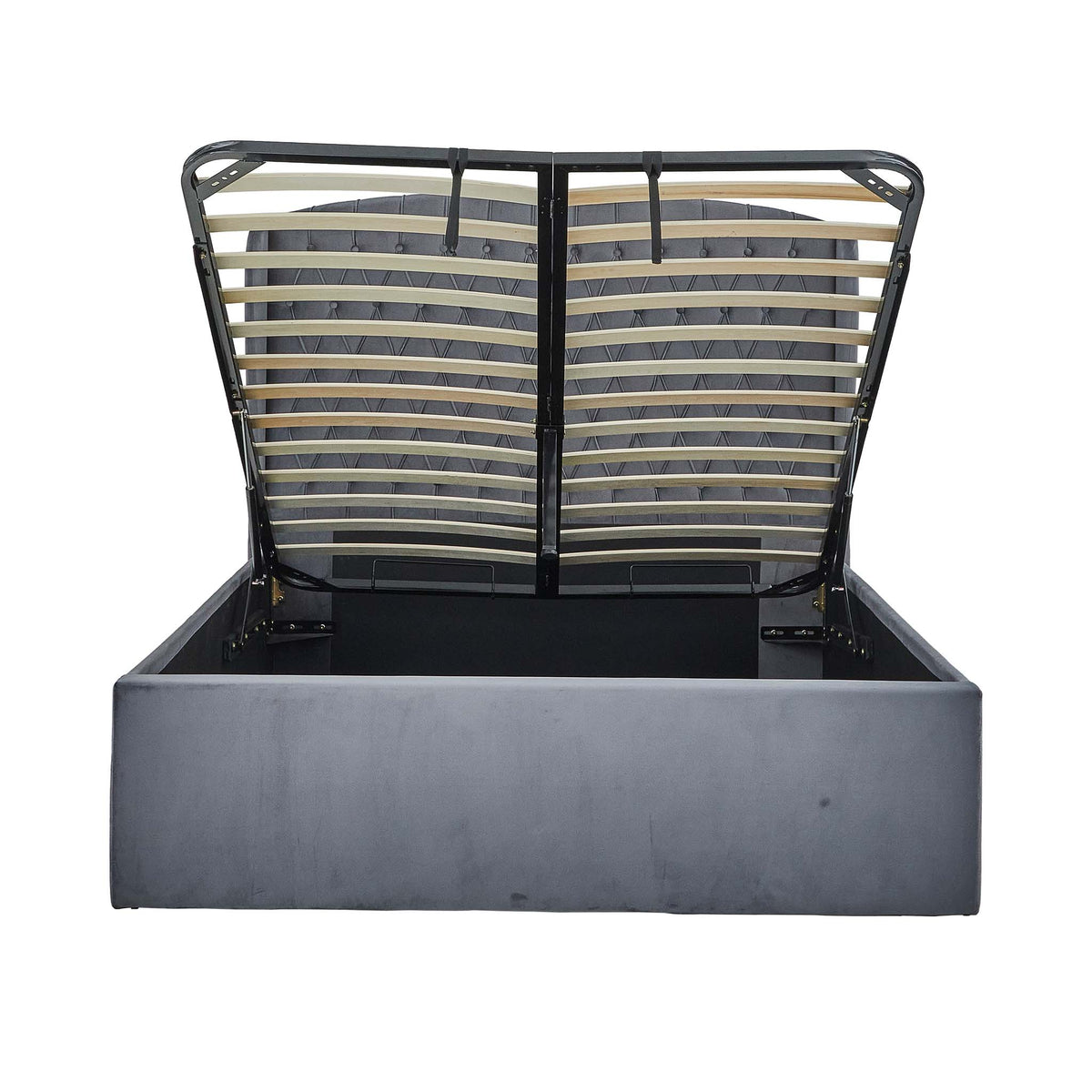 Salisbury Grey Ottoman Storage Bed Frame