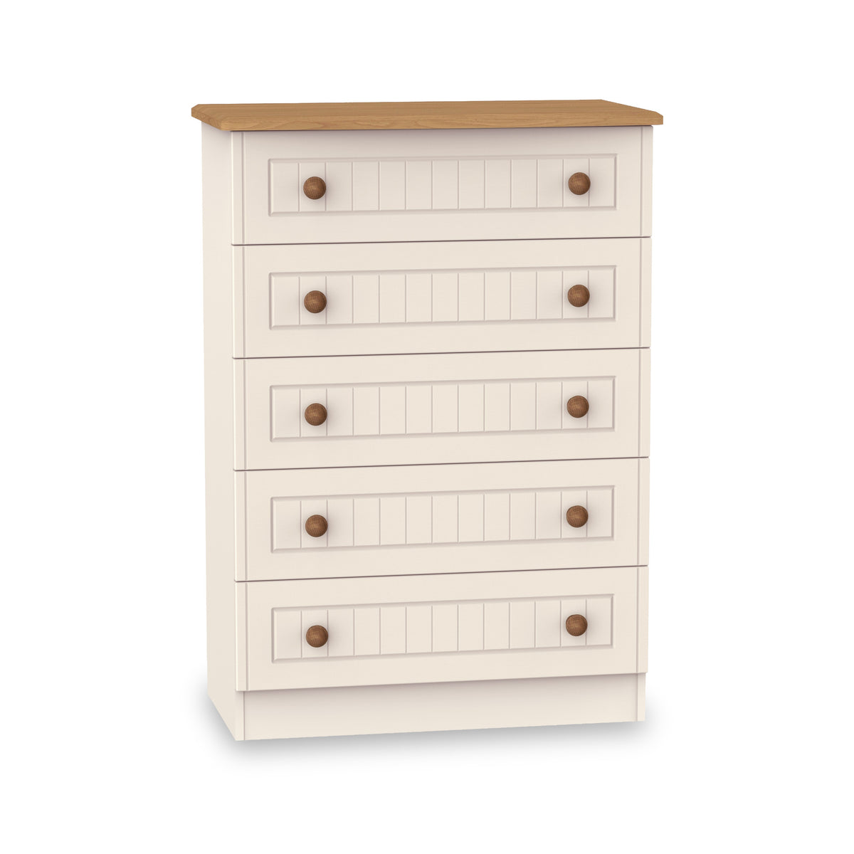 Brixham Cream 5 Drawer Chest from Roseland