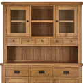 Zelah Oak Large Dresser - Close up of dresser top