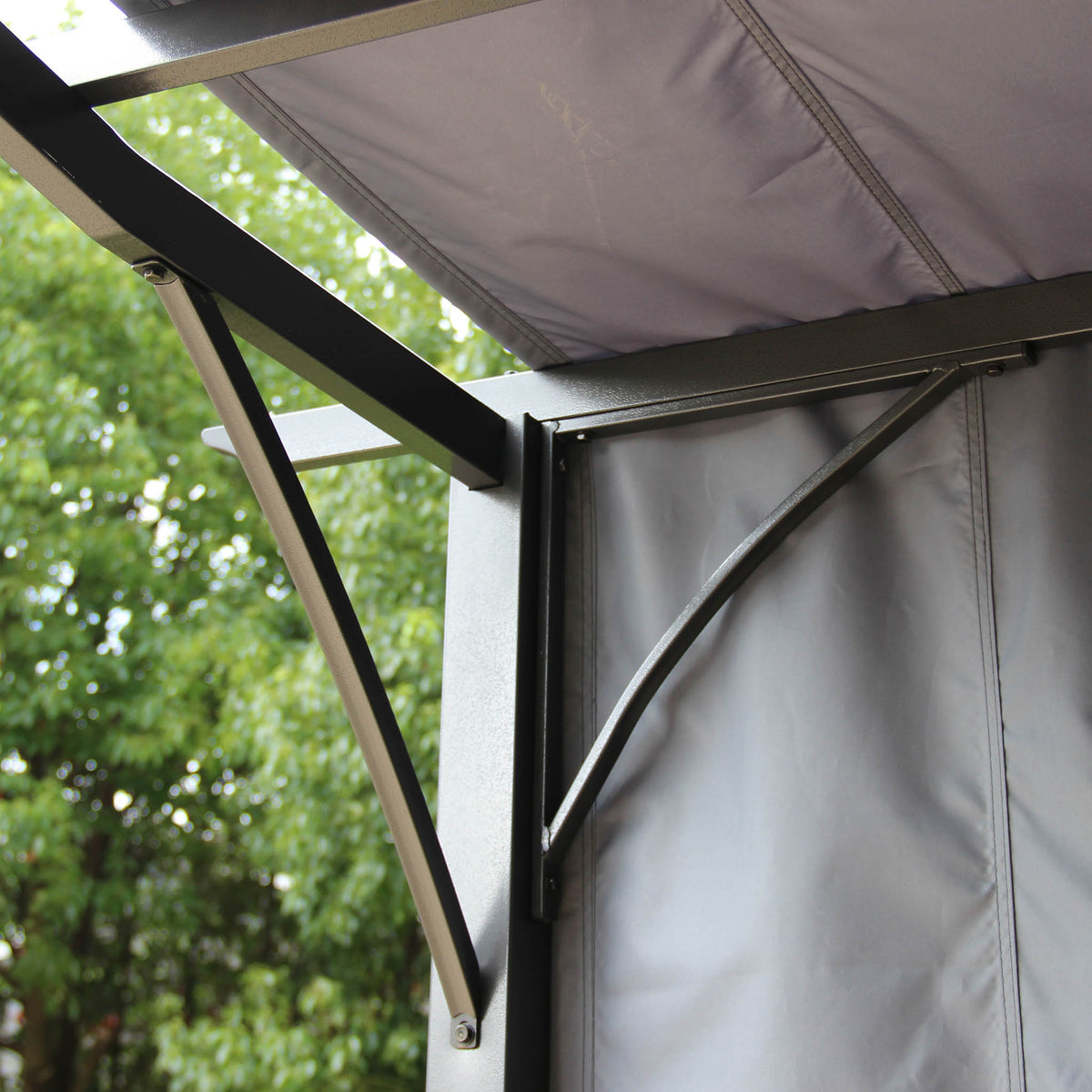 San Remo Grey Sliding Pergola Gazebo Shelter