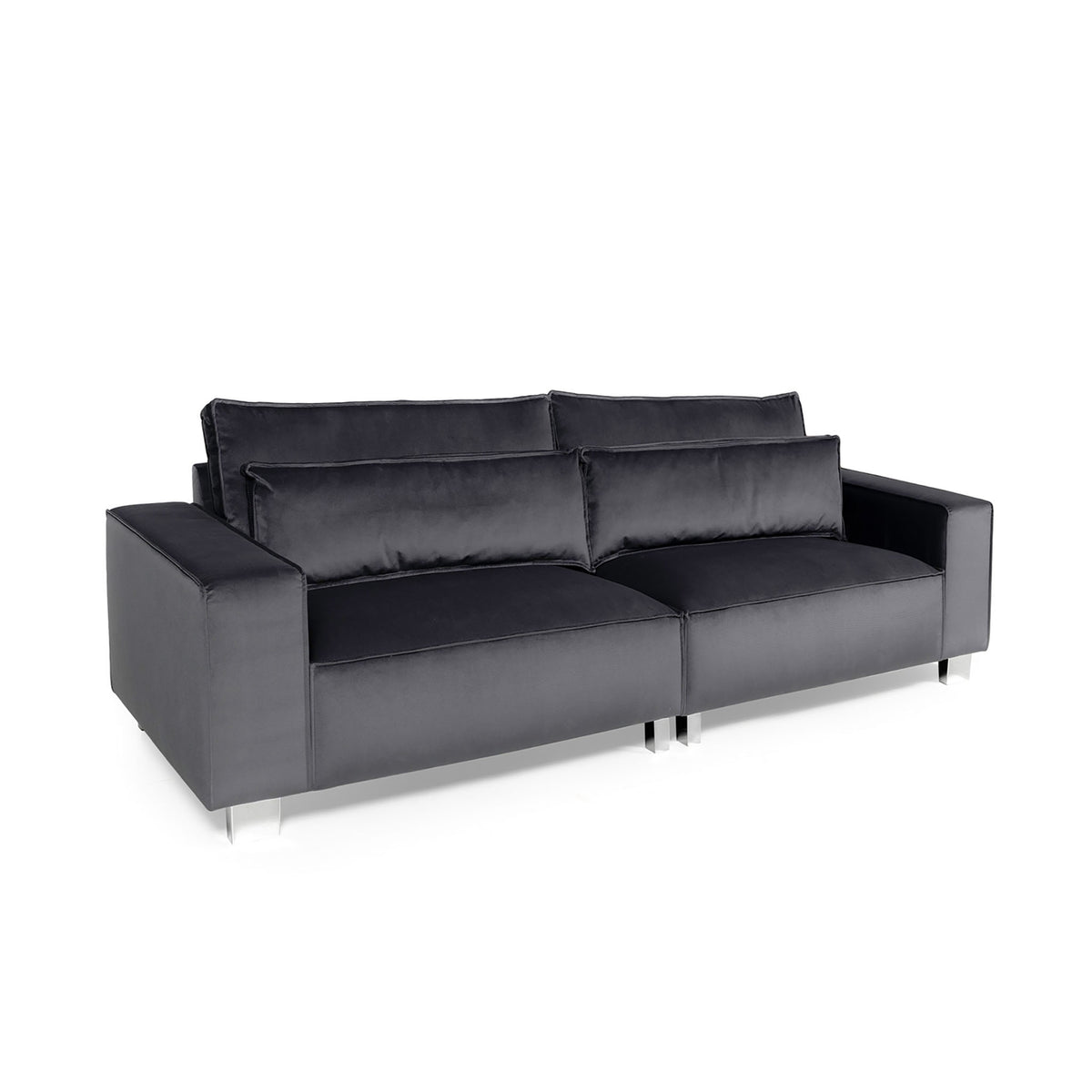 Sloane Luxe Chenille Charcoal 2 Seat Sofa by Roseland Furniture