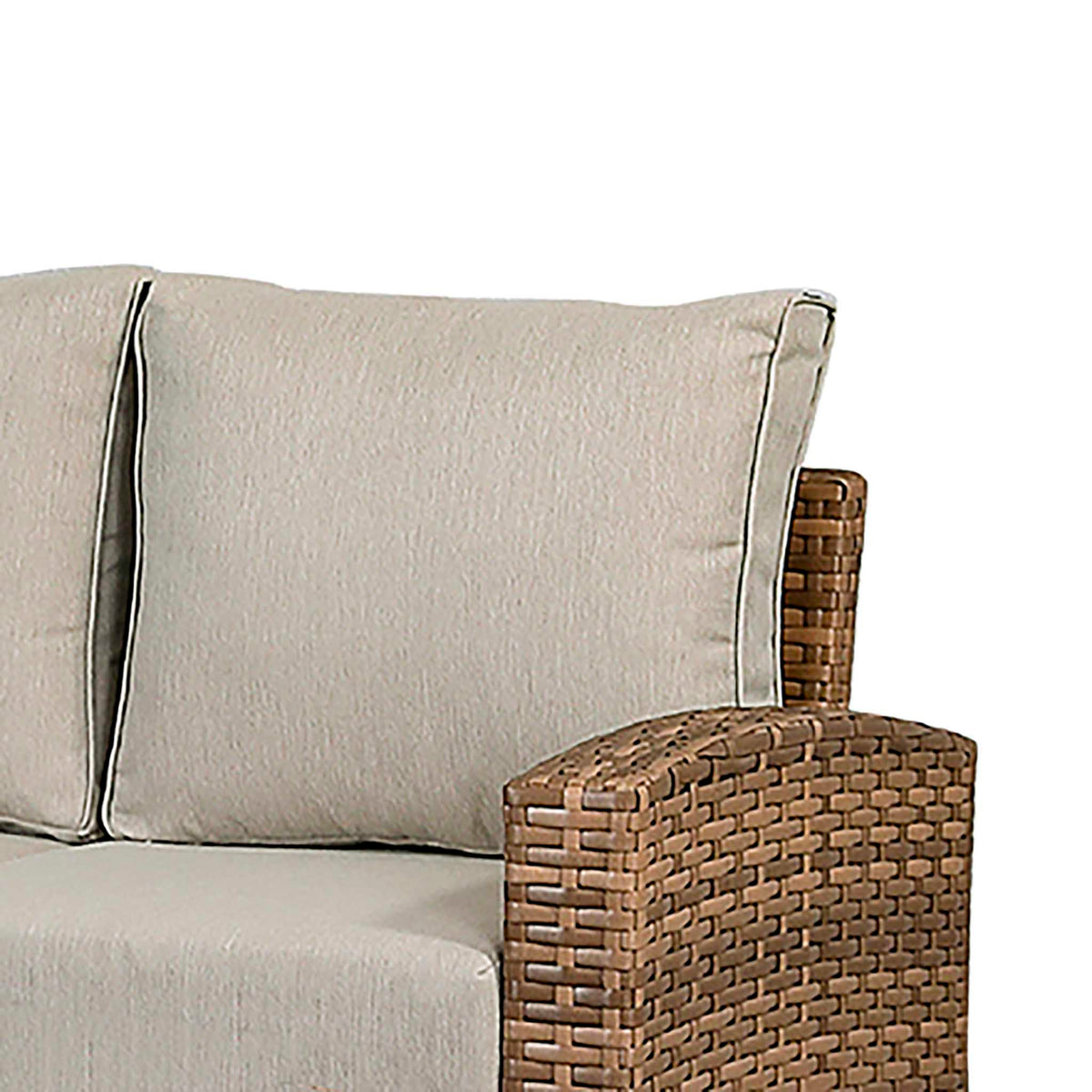 Sloane Brown Mix Rattan Corner Dining Set with Adjustable Height Table