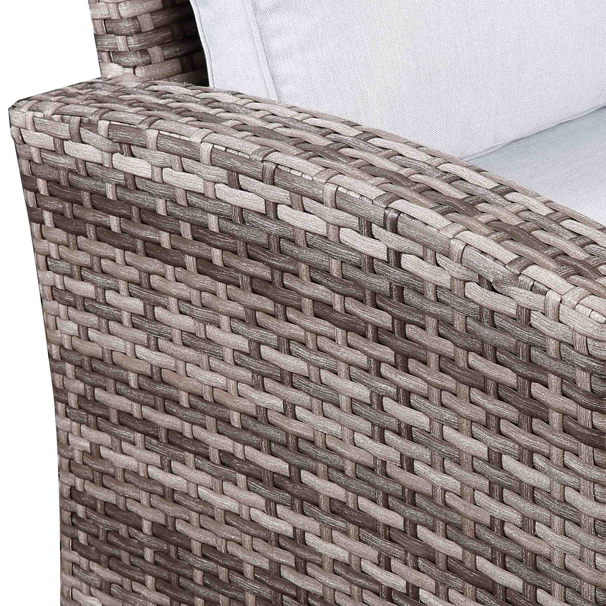 Sloane Grey Mix Rattan Corner Dining Set with Adjustable Height Table