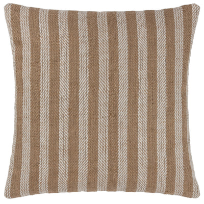 Strata Stripe 45cm Jute Cotton Cushion