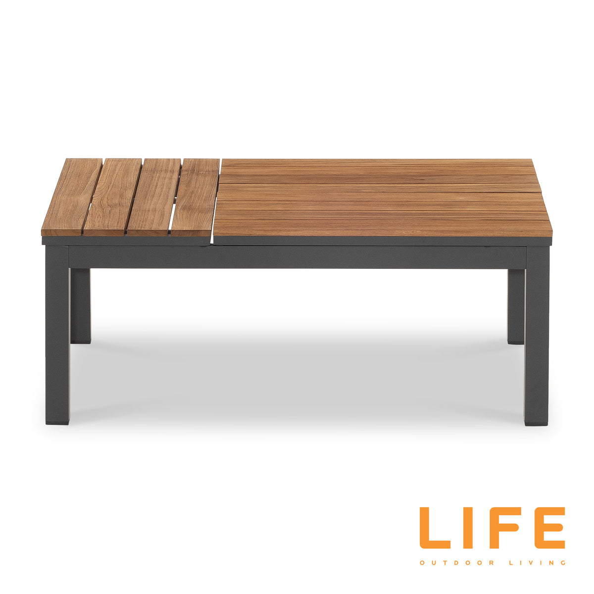 LIFE Soho Corner Lounge with Teak Coffee Table and Side Tables