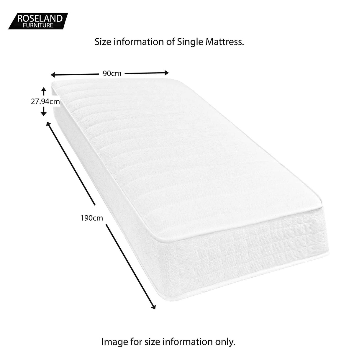 Roseland Sleep Hardwick - Single Size Guide