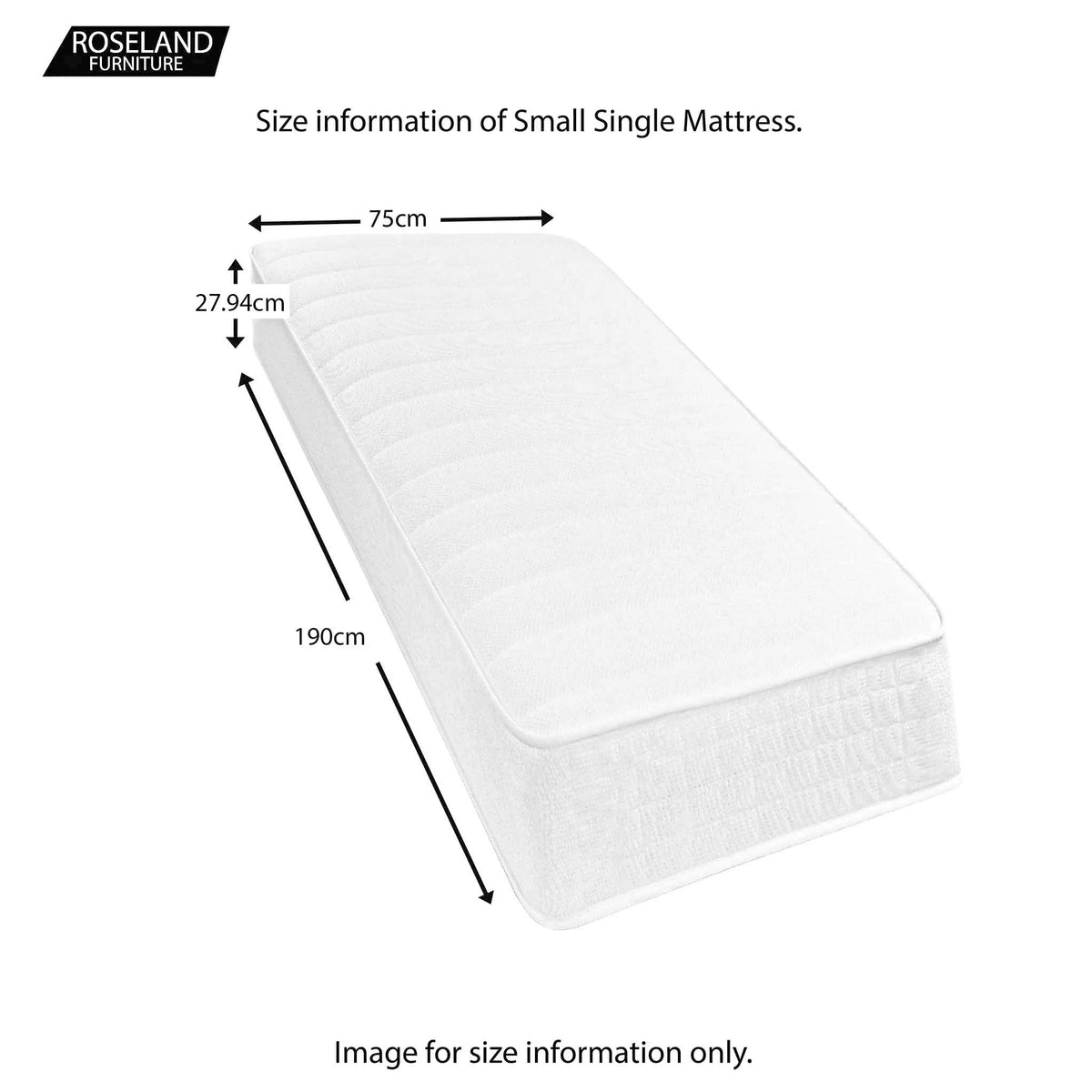 Roseland Sleep Hardwick - Small Single Size Guide