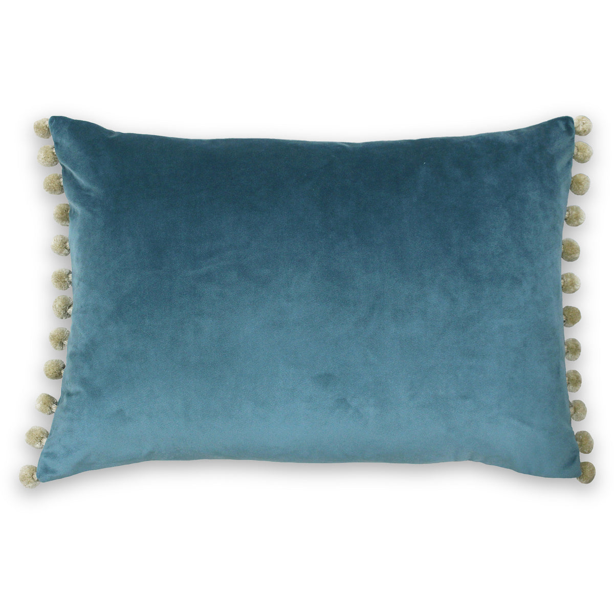 Stockton Polyester Cushion | Duck Egg/Natural