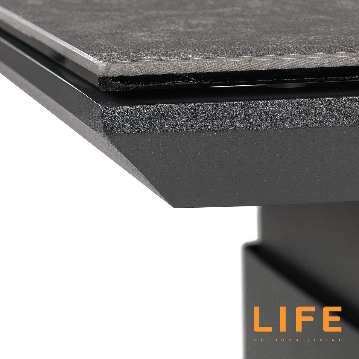 LIFE Timber Corner Set with Ceramic Adjustable Table