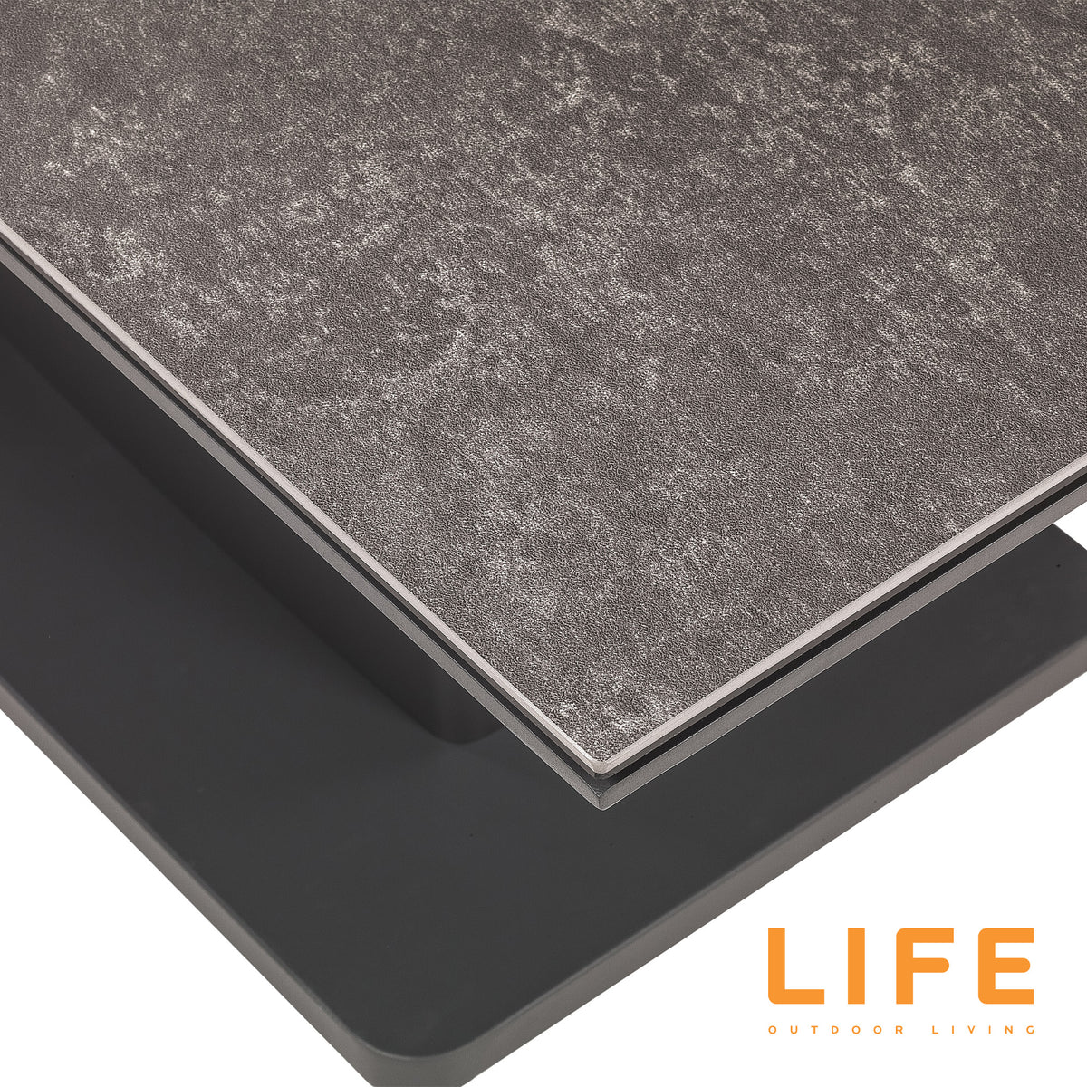 LIFE Timber Corner Set with Ceramic Adjustable Table