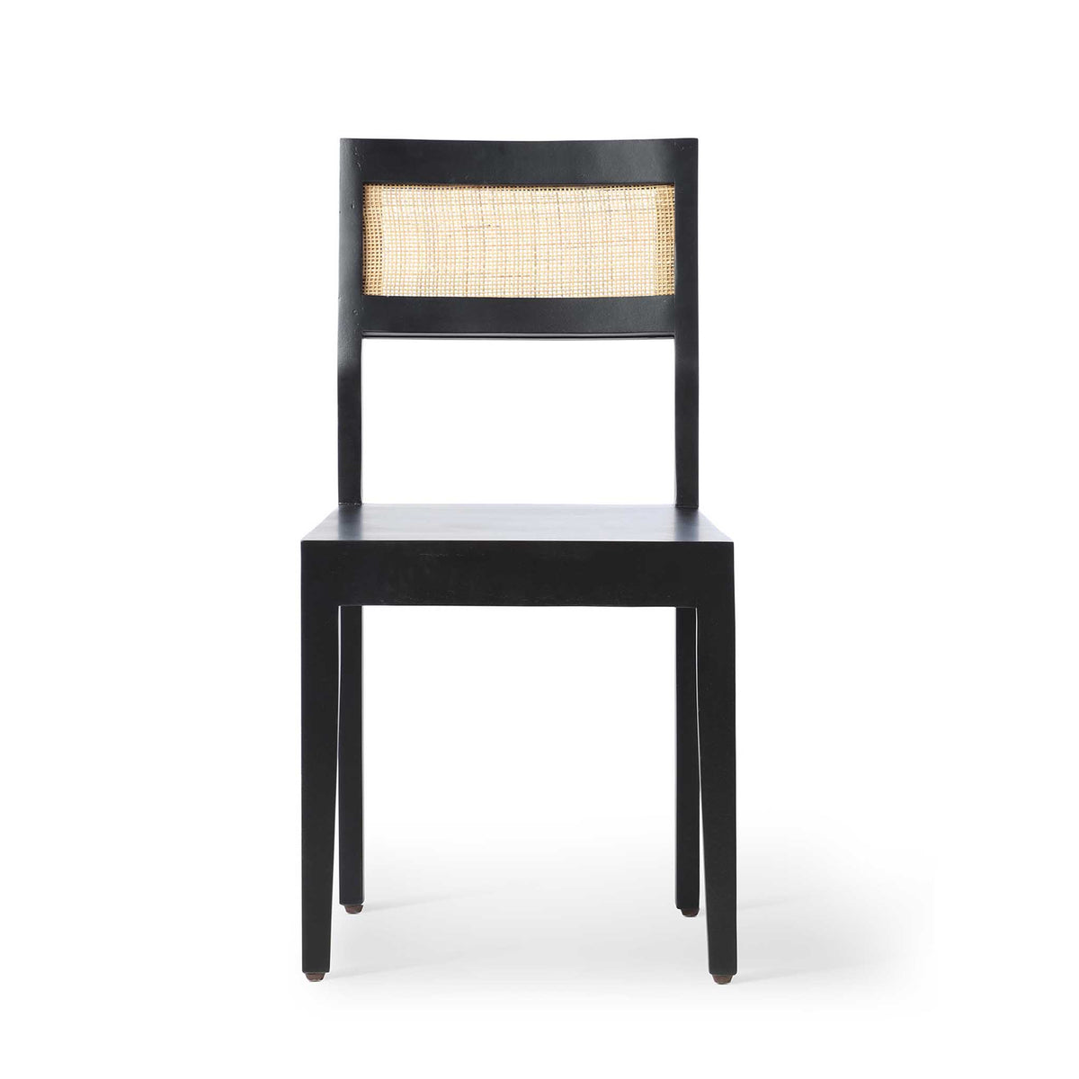 Venti Black Mango Wood & Cane Home Office or Dining Chair