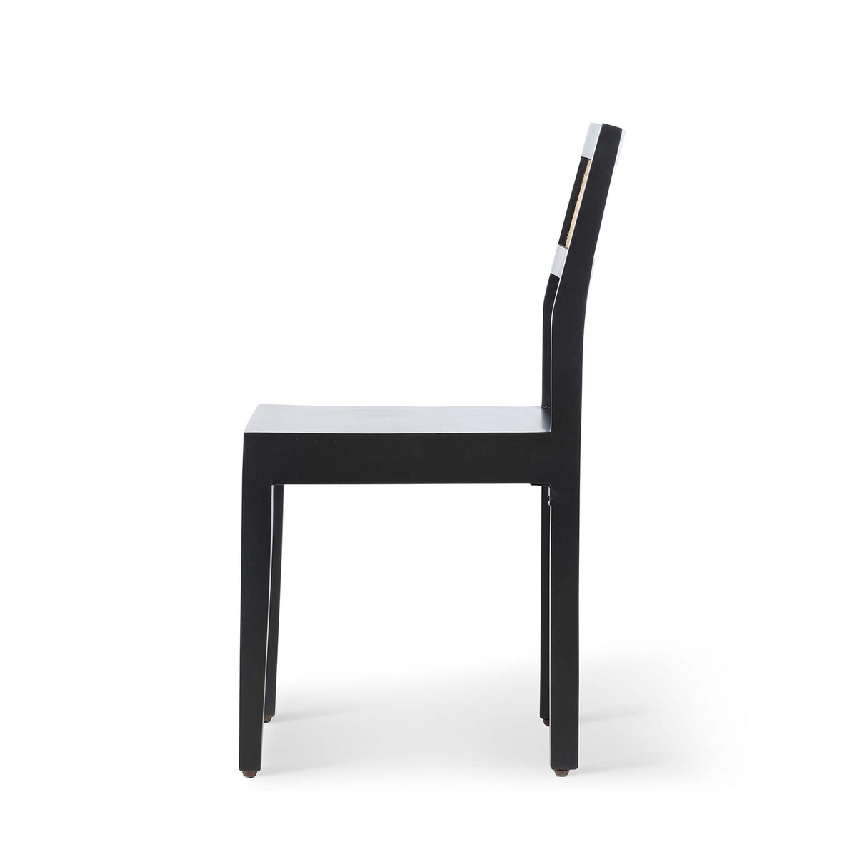 Venti Black Mango Wood & Cane Home Office or Dining Chair