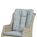 Wentworth 6 Seat Ellipse High-back Rattan Dining Set - Close up of Chair Cushions