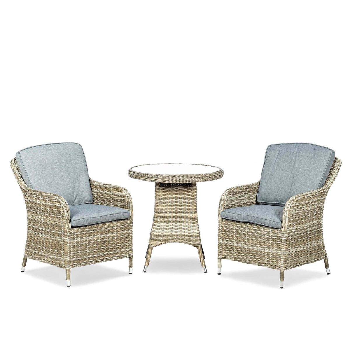 Wentworth 2 Seat Deluxe Rattan Garden Bistro Set from Roseland Home Furniture