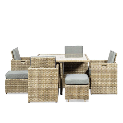 Wentworth 8 Seat Deluxe Rattan Cube Set