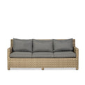 Wentworth Deluxe Rattan Sofa Garden Lounge Set with Adjustable Table - Front view of Sofa
