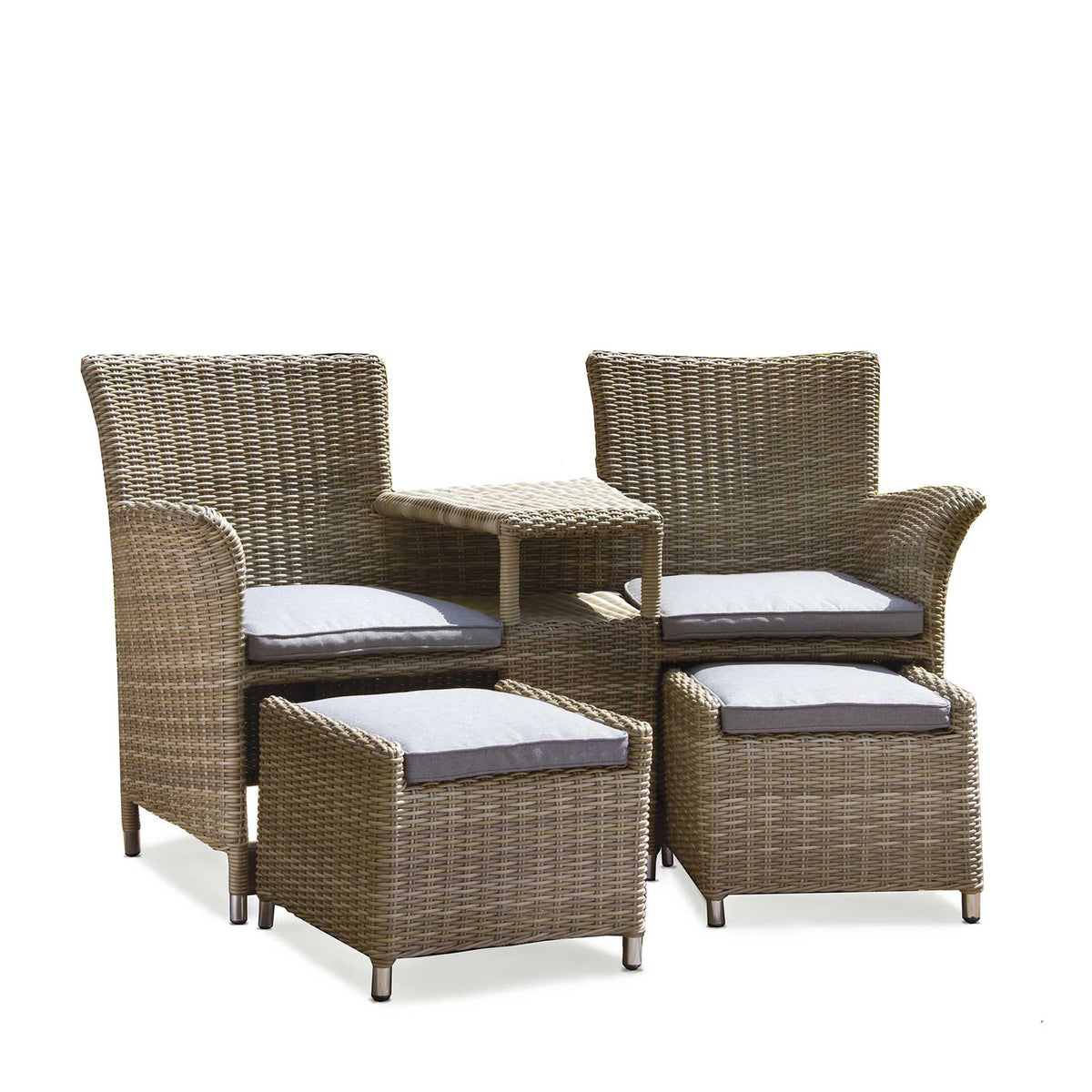 Wentworth Rattan Garden Companion Set by Roseland Furniture