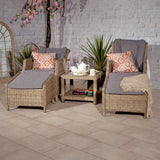 Wentworth Rattan Deluxe Reclining Chair Set