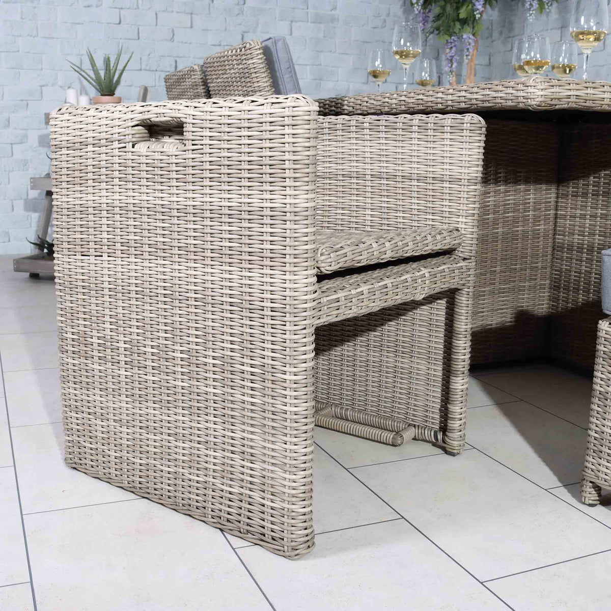 Wentworth 10 Seater Rattan Cube Garden Dining Set