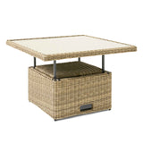 Wentworth Rattan Garden Lounge Dining Set with Adjustable Coffee Table