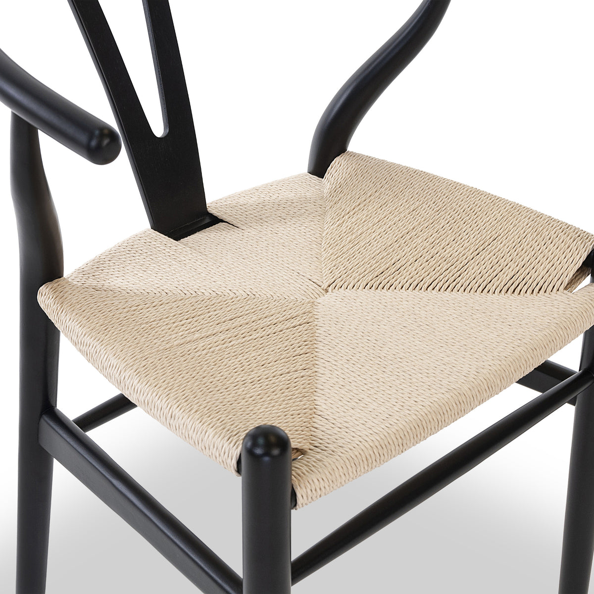 Black Wishbone Chair from Roseland